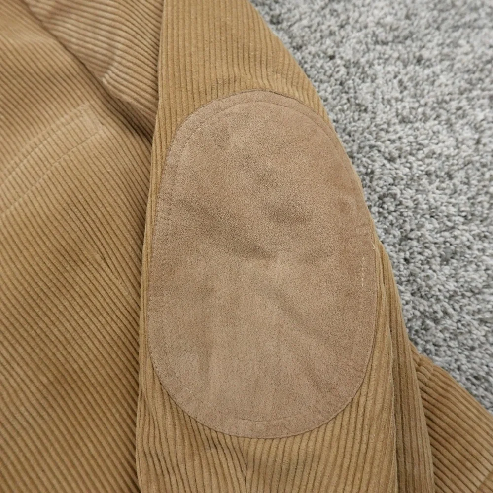 VTG Jordache Jacket Mens 44 Brown Corduroy Elbow Patch Western Blazer Sport Coat